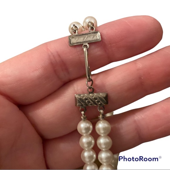 🌸 PEARL CHOKER NECKLACE & BRACELET SET (Youth/Child Size) - Picture 3 of 10